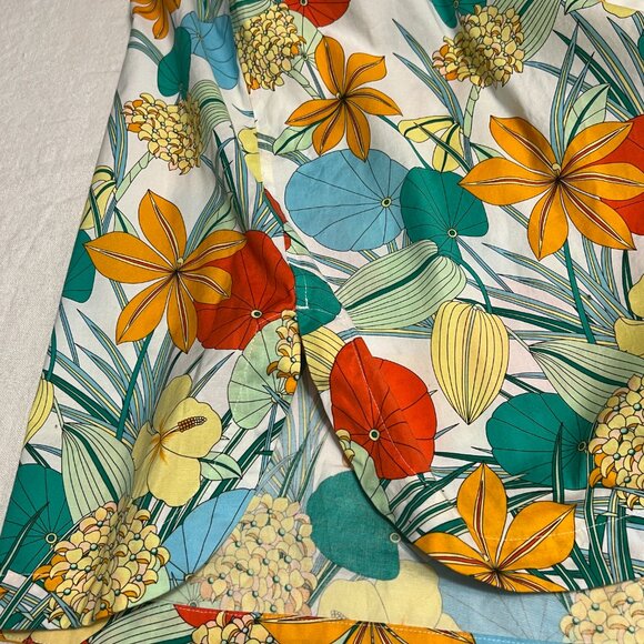 Talbots Petite Non-Iron Sleeveless Floral Print Top Women’s XLP White Multicolor - Picture 7 of 7